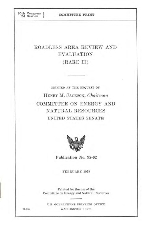 A roundtable discussion by the Committee on Energy and natural Resources. The committee included Henry Jackson, Washington, Frank Church, Idaho, Lee Metcalf, Montana, J. Bennett Johnston, Louisiana, James Abourezk, South Dakota, Floyd K. Haskell, Colorado, Dale Bumpers, Arkansas, Wendell H. Ford, Kentucky, John A. Durkin, New Hampshire, Howard M. Metzenbaum, Ohio, Spark M. Matsunaga, Hawaii, Clifford P. Hansen, Wyoming, Mark O. Hatfield, Oregon, James A. McClure, Idaho, Dewey F. Bartlett, Oklahoma, Lowell P. Weicker, Jr., Connecticut, Pete V. Domenici, New Mexico, Paul Laxalt, Nevada.