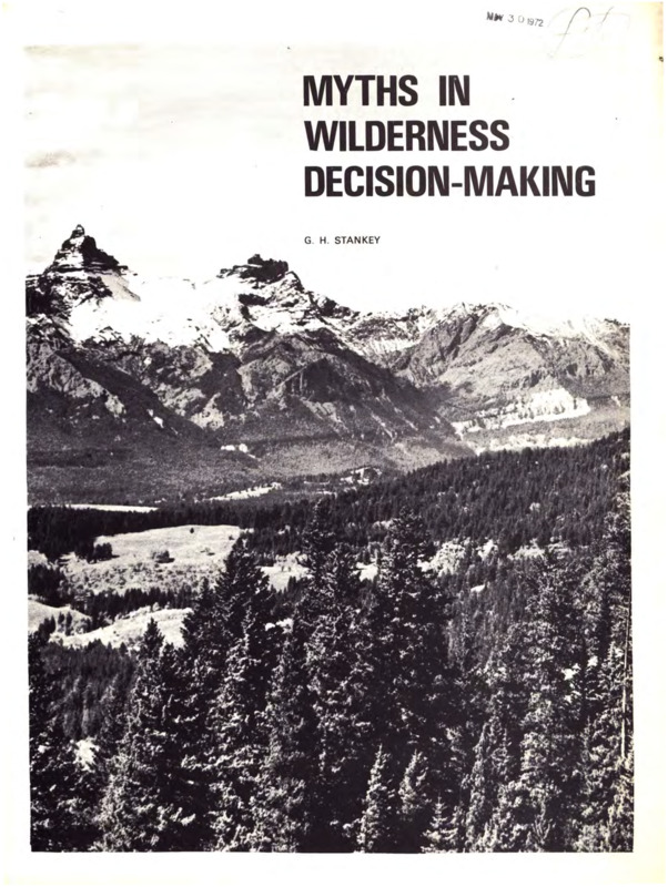 An article correcting misconceptions about the purpose and use of wilderness and outdoor recreation resources.