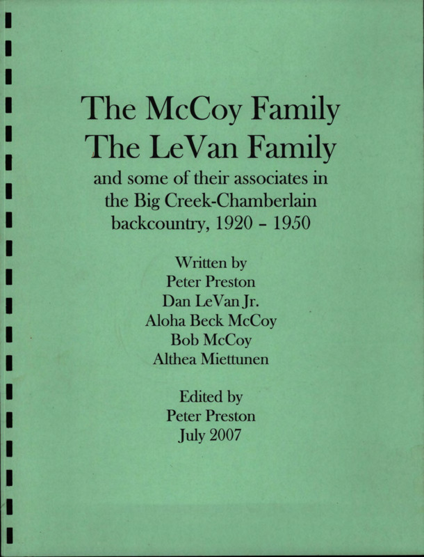 A collection of family histories and local stories in the Yellow Pine area.