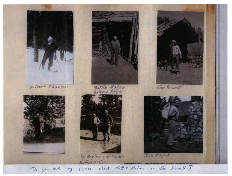 Images copied by Gayle Dixon from the Payette National Forest historical files.