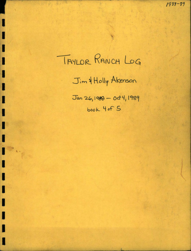 Logbook entries from September 1982 to November 1987