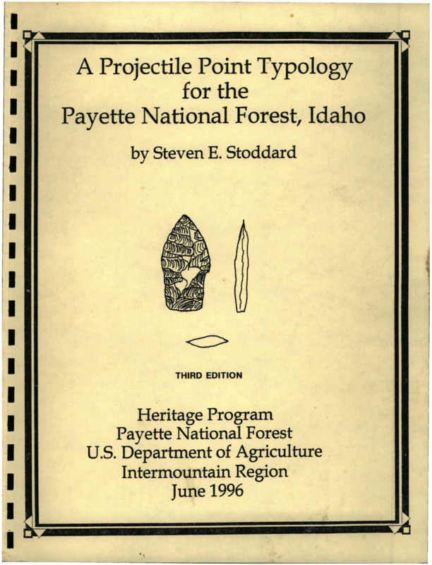 Paper providing reports on Cascade Phase dartpoints found on the Payette National Forest, Idaho.