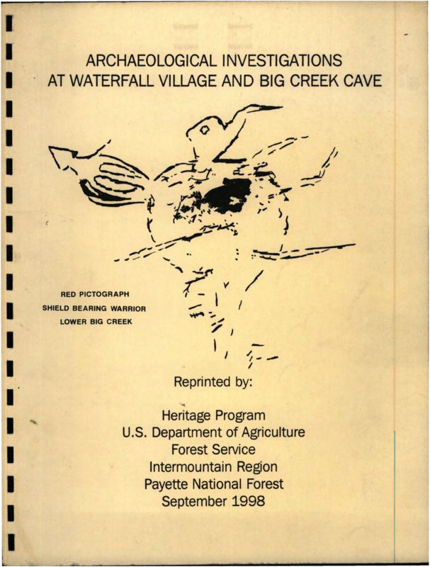 Report on archaeological investigations conducted on September 1-9, 1981 at Big Creek Cave and Waterfall Village on the Frank Church - River of No Return Wilderness, Idaho.