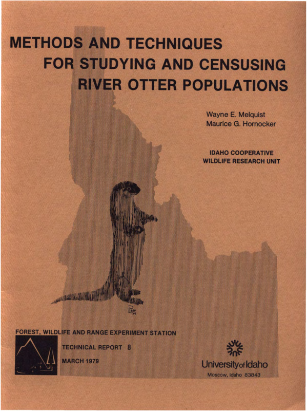 A bulletin discussing the methods used to capture and study river otter populations in central Idaho. Various capture methods including traps are explained.