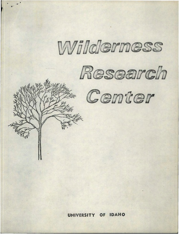 Progress Report for the Wilderness Research Center