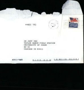 Letter from James R. Bennetts to Jeff Yeo about coming into Taylor Ranch