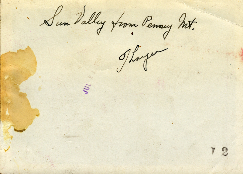 Sun Valley from Penny Mt., Thayer