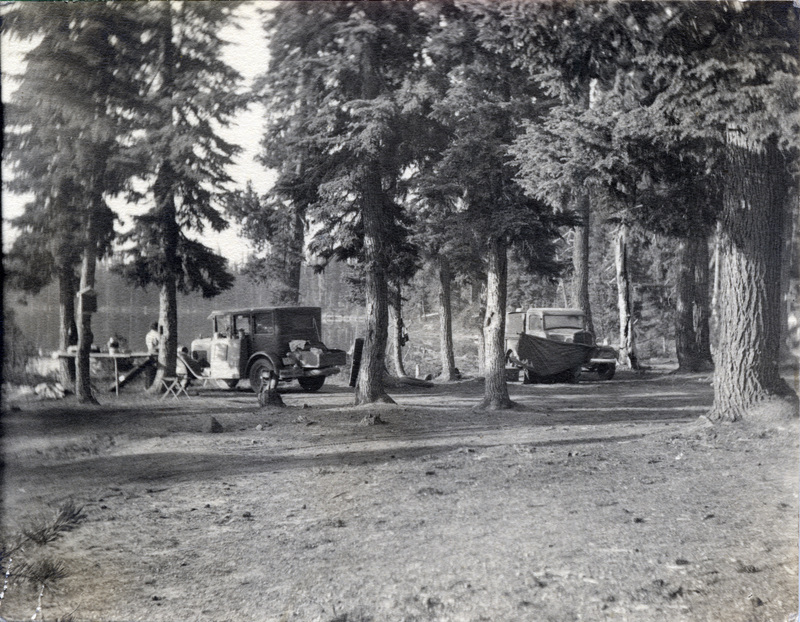Early morning shadows, Summit Lake Aug 1934