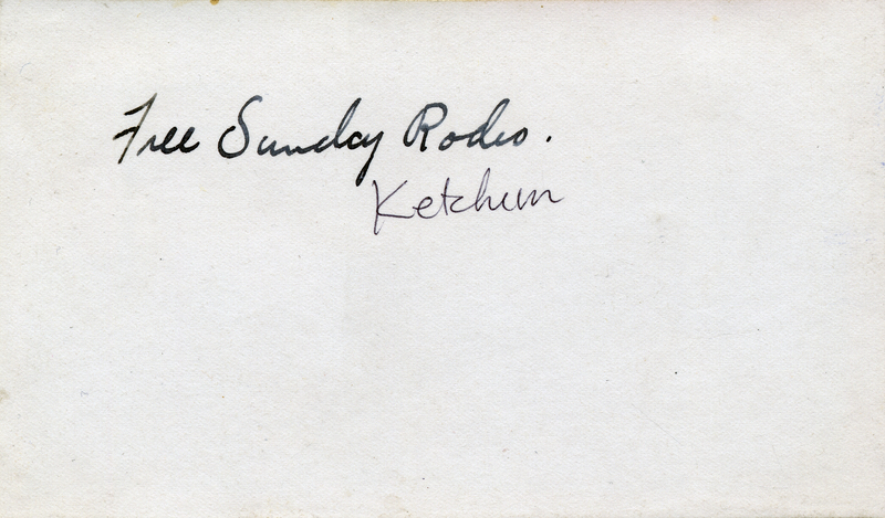 Free Sunday Rodeo Ketchum