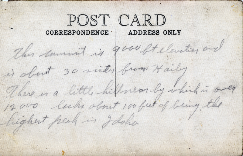 Galena Summit postcard
