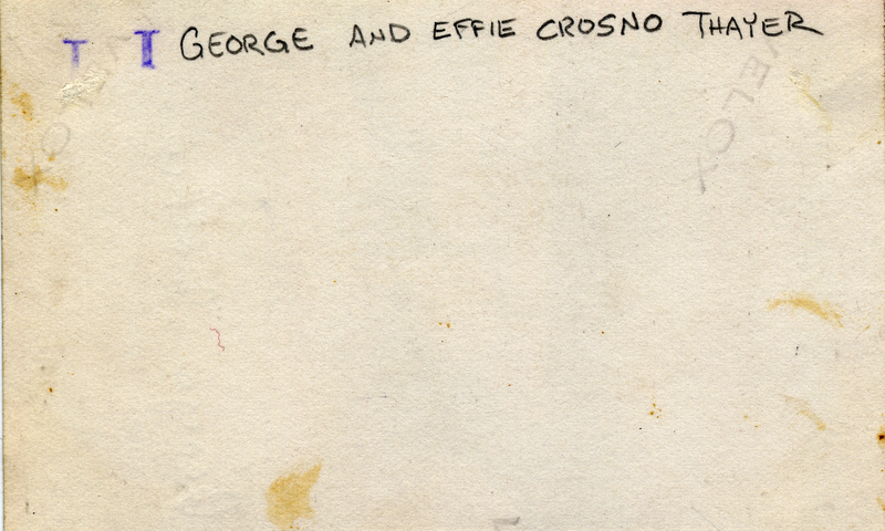 George and Effie Crosno Thayer
