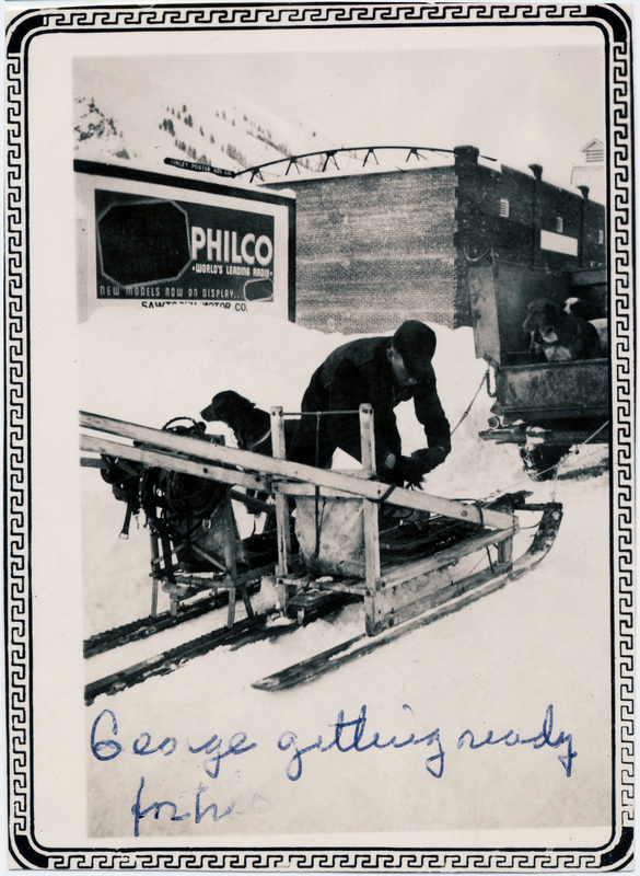 George getting ready for trip