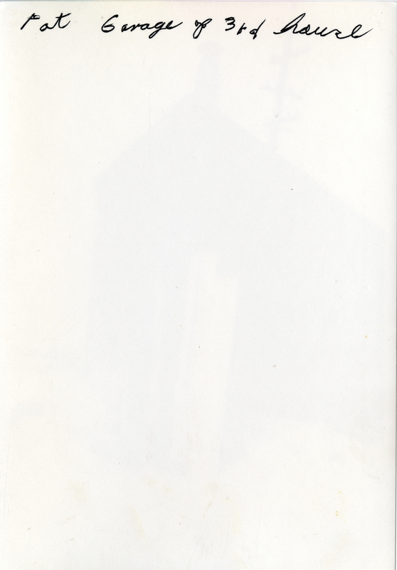 Pat, garage of third house