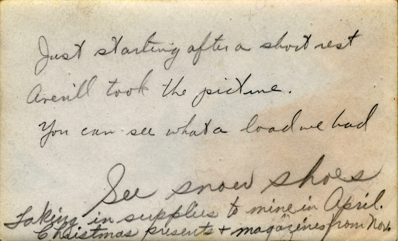 Taking in Supplies to Mine in April