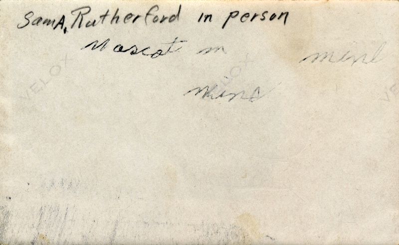 Sam A. Rutherford in person Mascot Mine