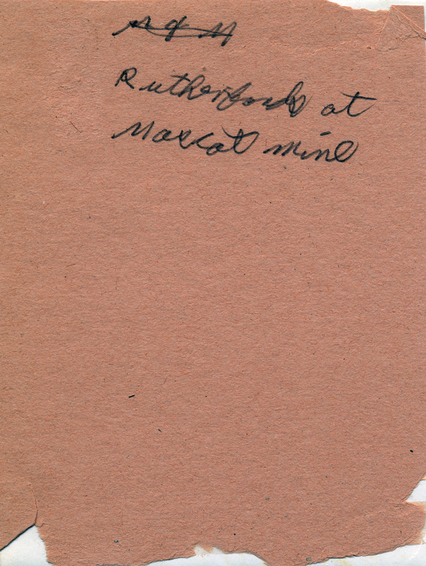 Averill Thayer, Vernice Thayer, Sam & Mrs Rutherford, Mascot Mine