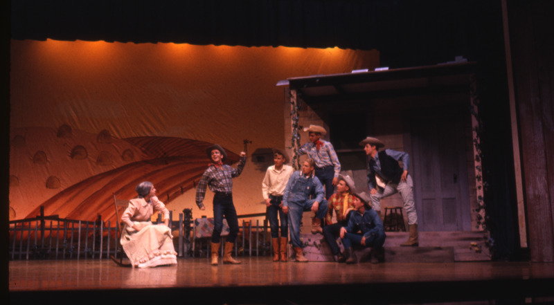 1965 The ensemble in Oklahoma! at the Administration Auditorium.