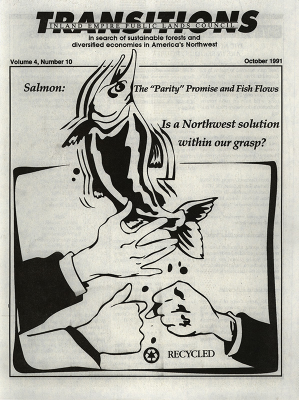 Osborn, John--Salmon: Is a Northwest solution within our grasp?; Barker, Rocky--Northwest must devise salmon plan--Post Register, 1991-9-29(Idaho Falls, ID); McCall, William--Portland council Oks salmon plan--Idaho Statesman, 1991-9-27(Boise, ID); Loftus, Bill--Critics by dozen assail salmon plan--Lewiston Tribune, 1991-10-1(Lewiston, ID); Jackson, Kristin--BPA celebrates 50 years of changing West--The Seattle Times / Seattle Post-Intelligencer, 1987-8-9(Seattle, WA); Dams had costs, too--The Oregonian, 1987-8-8(Portland, OR); You Cannot Juggle Salmon--The Oregonian, 1937-8-8(Portland, OR); Titone, Julie--Power panel flounders on salmon plan, New council chairman blames industry influence--The Spokesman-Review and Spokane Chronicle, 1991-10-27(Spokane, WA); Give Montana say on fish plan, Power council must weigh, not ignore, impact of Columbia River salmon plan on Montana species--The Oregonian, 1991-10-22(Portland, OR); Against the Current, An Interview with Ed Chaney, Wil Fish Advocate--Forest Watch: The Citizens' Forestry Magazine, 1991-9-13(Oak Grove, OR): Barker, Rocky--Control of Northwest's water future slipping into federal hands--Post Register, 1991-10-6(Idaho Falls, ID); Sacrifice to save fish, Northwest governors must keep eye on large goal, instruct power council to discard parochial thinking--The Oregonian, 1991-9-4(Portland, OR)