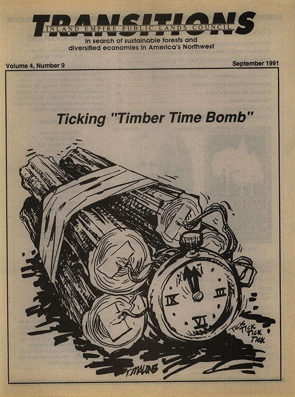 Osborn, John--Ticking 'Timber Time Bomb'; We must accept change--Salem Statesman Journal, 1991-7-26(Salem, OR); Adams, Brock--Northwest timber time bomb ticking loudly--Seattle Post-Intelligencer, 1991-8-30(Seattle, WA); Sonner, Scott--Agency: Don't blame owl for loss of log jobs--The Spokesman Review, 1991-8-10(Spokane, WA); Blumenthal, Les--Forest fallout: Industry changes, now owl, blamed--Tacoma News Tribune, 1991-8-18(Tacoma, WA); Dwyer decision the correct one--Seattle Post-Intelligencer, 1991-5-27(Seattle, WA); Flouting the law--San Francisco Examiner, 1991-6-7(San Francisco, CA); Sonner, Scott--One point of agreement: The feds have fouled up--Lewiston Tribune, 1991-6-23(Lewiston, ID); Owls, Trees and Loggers--The Washington Post, 1991-6-25(Washington, D.C.); A Judges Wise Words, Politicians and loggers should listen and learn--The Seattle Times, 1991-5-25(Seattle, WA); Political Footnote, The senator, the judge: a lesson in U.S. System--The Seattle Times, 1991-6-4(Seattle, WA); Don't Blame The Owls, Making tough choices to save timber jobs--The Seattle Times, 1990-7-22(Seattle, WA); Adams blasted for log export tax plan--Lewiston Tribune, 1991-7-25(Lewiston, ID); Accommodations must be made--Salem Statesman Journal, 1991-8-4(Salem, OR); Eastman, John--The Ghost Forest--Natural History, 1986-1; the president of the United States--Cultivation Of Timber And The Preservation Of Forests--Executive mansion, 1874-2-19; Hough, Franklin B. and Emerson, Geo B.--Memorial from the American Association for the Advancement of Science upon the cultivation of timber and the preservation of forests--Committee of the American Association for the Advancement of Science, 1874-2-6(Washington, D.C.); Hough, Franklin--Cultivation Of Timber And The Preservation Of Forests--Lumbermen's Gazette, 1873; Hough, Romeyn B.--The Incipiency Of The Forestry Movement In America--American Forestry, 1913-8(Washington, D.C.); Barnard, Jeff--Centennial of forest lands celebrated--The Oregonian, 1991-8-11(Portland, OR)