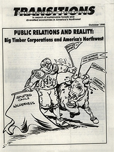 Osborn, John--Public Relations And Reality: Big Timber Corporations and America's Northwest; Warner, Fara--Managing public opinion on the managed forests, Timber companies spend millions on 'informational advertisements'--The Seattle Times, 1990-8-14(Seattle, WA); Loggers' ads hit environmentalists-- The Spokesman Review, 1990-2-11(Spokane, WA); F., J.--A question--Lewiston Tribune, 1990-8-29(Lewiston, ID); Massey, Steve--Idaho timber harvest climbs as inventories fall--The Spokesman Review, 1990-9-27(Spokane, WA); Lumber nears record--Missoulian, 1990-8-15(Missoula, MT); Private timber harvest sets record in '89--Lewiston Tribune 1990-5-28(Lewiston, ID); Koberstein, Paul--Timber falls as log prices climb--The Oregonian, 1990-7-22(Portland, OR); Boise Cascade Corp. Reports 11th straight gain in earnings--The Spokesman Review, 1989-7-18(Spokane, WA); Beebe, Paul--Slump saps Boise Cascade--Idaho Statesman, 1990-7-29(Boise, ID); Boise Cascade labor protest turns violent--The Spokesman Review, 1989-9-10(Spokane, WA); H., B.--Boise (union-buster) Cascade and a bad union--Lewiston Tribune, 1989-10-17(Lewiston, ID); Beebe, Paul--Bitter feeling stirs among millworkers--Idaho Statesman, 1990-7-29(Boise, ID); Lumber layoffs: Hard times ahead--The Seattle Times, 1990-10-3(Seattle, WA); Spencer, Hal--Washington's timber industry in the '80s: Boom-bust-boom--Lewiston Tribune, 1989-12-25(Lewiston, ID); Boise Cascade executive wins GOP office--Lewiston Tribune, 1989-5-21(Lewiston, ID); H., B.--Boise Cascade is still eager to buy a governor--Lewiston Tribune, 1990-1-17(Lewiston, ID); Boise Cascade denies offering campaign aid--Lewiston Tribune, 1990-1-13(Lewiston, ID); Schaefer, David--Bush opposes aid to laid-off timber workers, Northwest congressmen ask Washington for help--The Seattle Times, 1990-6-14(Seattle, WA); Schaefer, David--Chandler helps chop aid to loggers, Extension of unemployment benefits scuttled in committee--The Seattle Times, 1990-7-27(Seattle, WA); Fresh ideas needed for timber regions--The Seattle Times, 1990-6-15(Seattle, WA); Decker, Bob--Timber industry jobs being liquidated--Bozeman Daily Chronicle, 1990-2-14(Bozeman, MT); Morris, David--Big business turning its back on America--The Spokesman Review, 1989-9-14(Spokane, WA); Dyk, Robert Van and Gardner, Mark--A skeptical view of timber industry's concern for jobs--The Seattle Times, 1990-9-21(Seattle, WA)