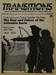 Osborn, John--Lewis and Clark and the Columbia River Ecosystem; Folger, Sara-- Forest Watch, Citizen Oversight of the Public's Forests, Timber Sale Appeal Regulations Finalized; Crandall, Dave--Call to Action, Eastside study initiated; Agency lets loggers steal timber, experts say--The Spokesman Review, 1993-10-5(Spokane, WA); Sonner, Scott--Inspector general reopens Forest Service plane probe--Missoulian, 1993-10-21(Missoula, MT); Sonner, Scott--Ex-agent Forest Service doctors data--The Oregonian, 1993-10-4(Portland, OR); Loftus, Bill--Court order has Forest Service scrambling--Lewiston Morning Tribune, 1993-10-13(Lewiston, ID); Forest Service director ousted--The Spokesman Review, 1993-10-29(Spokane, WA); Durbin, Kathie--Old forests east of Cascades in jeopardy--The Oregonian, 1993-9-10(Portland, OR); DeVoto, Bernard--The Louisiana Purchase; DeVoto, Bernard--President Thomas Jefferson and Lewis and Clark; White, Martin--Famed duo not first to Pacific--The Oregonian, 1993-7-21(Portland, OR); Loftus, Bill--Revisiting an historic Journey--Lewiston Tribune, 1992-8-2(Lewiston, ID); Barnard, Jeff--Explorers: Nation's river system is 'sick'--Lewiston Tribune, 1992-8-14(Lewiston, ID); Senior, Jeanie--A more dismal journey--The Oregonian, 1992-8-12(Portland, OR); Columbia and Snake top list of endangered rivers--The Spokesman Review, 1992-4-9(Spokane, WA); Geranios, Nicholas K.--Report warns of Columbia's 'severe problems'--The Spokesman Review, 1993-3-23(Spokane, WA); DeVoto, Bernard--Lewis and Clark and Indian Tribes 1804-2004; McCarthy, Linda--Life before the pioneers--The Oregonian, 1993-3-14(Portland, OR); Haberman, Michael--Nez Perces, With their land went their freedom--1990-2-25(Lewiston, ID); Lamb, David--Archaeologists probe for full story of Nez Perce battlefield--The Oregonian, 1991-9-22(Portland, OR); Hellgate Treaty lives on--Missoulian, 1992-7-16(Missoula, MT); Fazio, Jim--U.S. Forest Service Trashing the Trail?, 1993-5; Askari, Mohsin--Trail to the past--Lewiston Morning Tribune, 1991-7-20(Lewiston, ID); Stuebner, Stephen--Lewis-Clark Trail vista threatened--The Oregonian, 1992-10-18(Portland, OR); Geranios, Nicholas K.--Past and Future, The Columbia Rolls on--The Spokesman Review, 1992-9-6(Spokane, WA); Ulrich, Roberta--Heal the river, Indians at conference advise--The Oregonian, 1993-5-23(Portland, OR); DeVoto, Bernado--The American People and Lewis and Clark