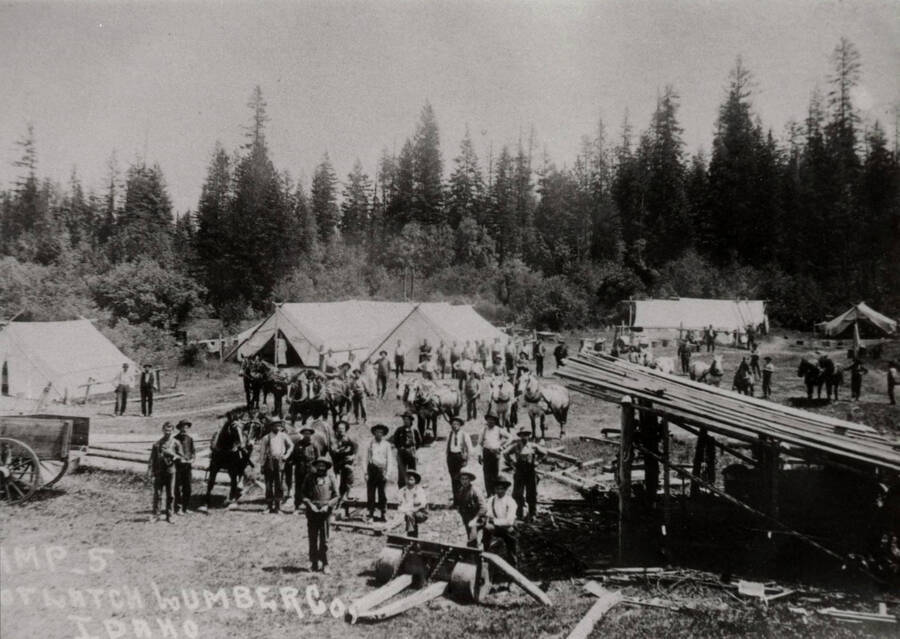 Potlatch Lumber Company's Camp 5 on the west fork of the Potlatch River.