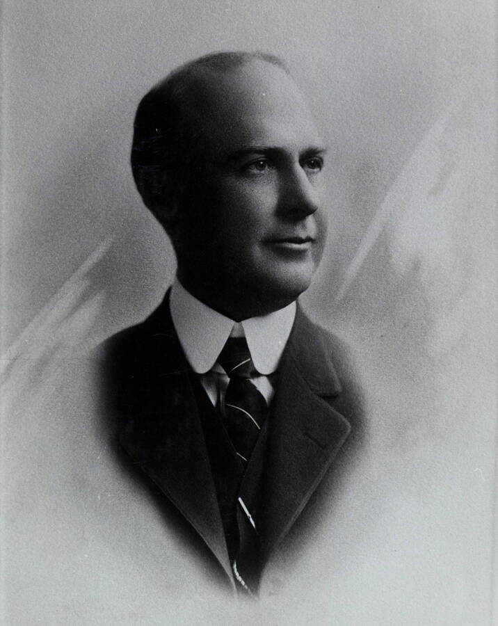 A portrait of A. W. Laird, Assistant Manager of Potlatch Lumber Company.