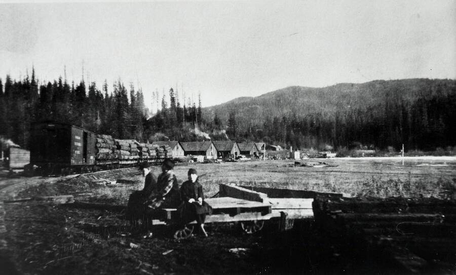 Winton Lumber Company Camp on Frei Meadow, east of Bovill, Idaho.