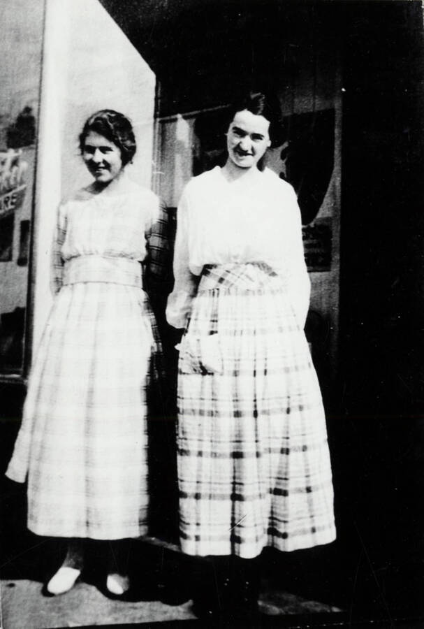 Possibly Marie Parker (left) and Betty Helmer.