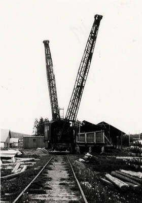 A Potlatch Lumber Company roundhouse in Bovill, Idaho.