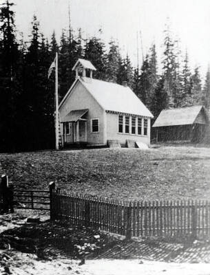Elk Falls School located south of Elk River, Idaho.