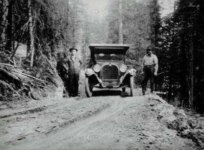 Timber cruisers Bill Helmer (left) and Eddie Erickson.