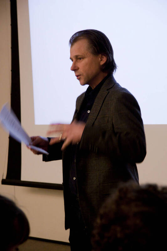 Photograph  1 of John Mihelich's Colloquium Talk 'Is Good Enough, Good Enough? Cultural Imagination and Human Capacities for Self, Other and Community.' John Mihelich is Chair and Associate Professor of Anthropology and Sociology. Pictured: John Mihelich.