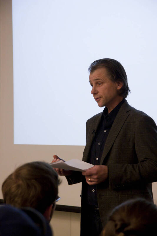 Photograph  3 of John Mihelich's Colloquium Talk 'Is Good Enough, Good Enough? Cultural Imagination and Human Capacities for Self, Other and Community.' John Mihelich is Chair and Associate Professor of Anthropology and Sociology. Pictured: John Mihelich.