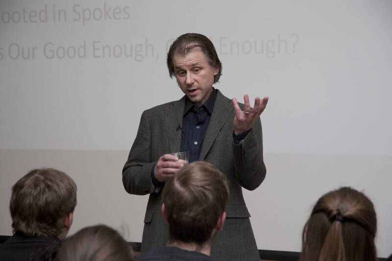Photograph  10 of John Mihelich's Colloquium Talk 'Is Good Enough, Good Enough? Cultural Imagination and Human Capacities for Self, Other and Community.' John Mihelich is Chair and Associate Professor of Anthropology and Sociology. Pictured: John Mihelich.
