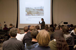 Photograph  4 of John Mihelich's Colloquium Talk 'Is Good Enough, Good Enough? Cultural Imagination and Human Capacities for Self, Other and Community.' John Mihelich is Chair and Associate Professor of Anthropology and Sociology. Pictured: John Mihelich.