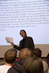 Photograph  6 of John Mihelich's Colloquium Talk 'Is Good Enough, Good Enough? Cultural Imagination and Human Capacities for Self, Other and Community.' John Mihelich is Chair and Associate Professor of Anthropology and Sociology. Pictured: John Mihelich.