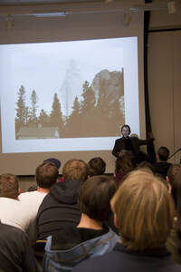 Photograph  7 of John Mihelich's Colloquium Talk 'Is Good Enough, Good Enough? Cultural Imagination and Human Capacities for Self, Other and Community.' John Mihelich is Chair and Associate Professor of Anthropology and Sociology. Pictured: John Mihelich.