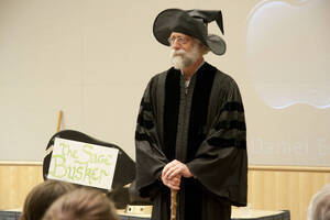 Photograph  8 of Dan Edwards's Colloquium Talk 'The Unique vs. The Universal: the Final Round.' Dan Edwards is Associate Professor of Physical Chemistry. Pictured: Dan Edwards.