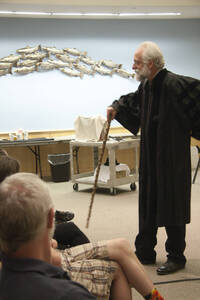 Photograph  7 of Dan Edwards's Colloquium Talk 'The Unique vs. The Universal: the Final Round.' Dan Edwards is Associate Professor of Physical Chemistry. Pictured: Dan Edwards.
