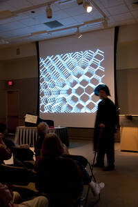 Photograph  11 of Dan Edwards's Colloquium Talk 'The Unique vs. The Universal: the Final Round.' Dan Edwards is Associate Professor of Physical Chemistry. Pictured: Dan Edwards.