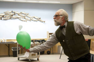 Photograph  14 of Dan Edwards's Colloquium Talk 'The Unique vs. The Universal: the Final Round.' Dan Edwards is Associate Professor of Physical Chemistry. Pictured: Dan Edwards.
