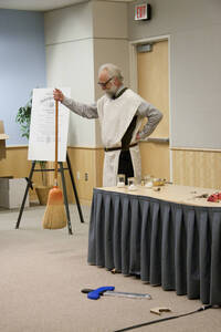 Photograph  27 of Dan Edwards's Colloquium Talk 'The Unique vs. The Universal: the Final Round.' Dan Edwards is Associate Professor of Physical Chemistry. Pictured: Dan Edwards.