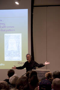 Photograph  5 of James Foster's Colloquium Talk 'Why the classics matter: ancient Greece and the modern university.' James Foster is Professor of Biology and Computer Science. Pictured: James Foster.