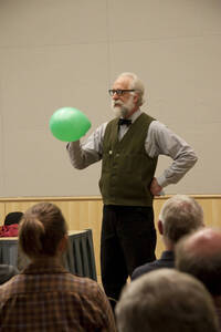 Photograph  15 of Dan Edwards's Colloquium Talk 'The Unique vs. The Universal: the Final Round.' Dan Edwards is Associate Professor of Physical Chemistry. Pictured: Dan Edwards.