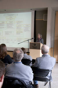 Photograph  10 of Heather Gasser's Colloquium Talk 'Social Justice and Feminist Leadership: Sharing the Unique Perspectives and Universal Concepts.' Heather Gasser is Director, UI Women's Center. Pictured: Heather Gasser.