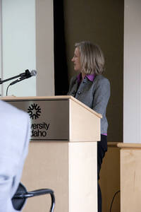 Photograph  11 of Heather Gasser's Colloquium Talk 'Social Justice and Feminist Leadership: Sharing the Unique Perspectives and Universal Concepts.' Heather Gasser is Director, UI Women's Center. Pictured: Heather Gasser.