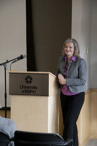 Photograph  14 of Heather Gasser's Colloquium Talk 'Social Justice and Feminist Leadership: Sharing the Unique Perspectives and Universal Concepts.' Heather Gasser is Director, UI Women's Center. Pictured: Heather Gasser.