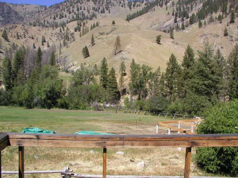 How does the building fit in with the other buildings? This picture is looking North from the deck of the Lab building--note the corner of the DeVlieg cabin foundation just appears in the right of the picture