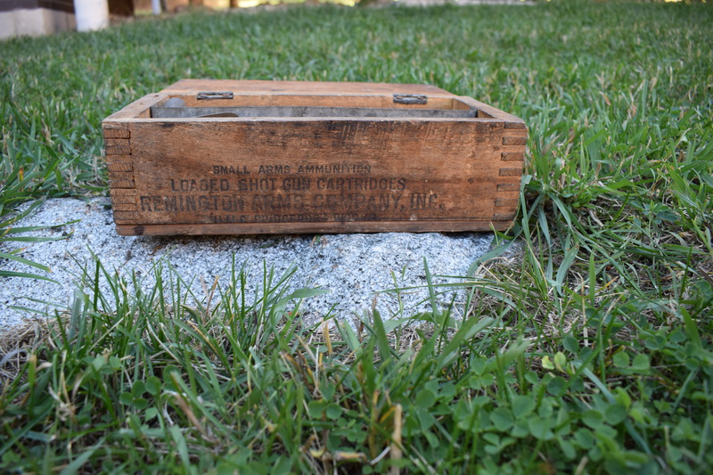 This box for eating utensils, formerly a Remington Arms cartridge box, was reworked in the summer of 1927 while I (W.H. Bolles) was a ranger on the South Fork of the Salmon River district, using hinges and screws from an obsolete telephone.